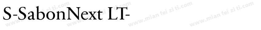 S-SabonNext LT字体转换
